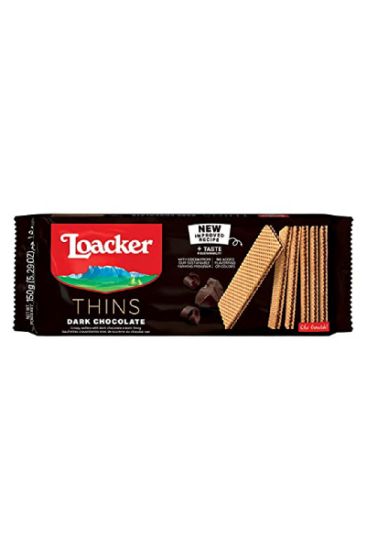 Picture of Loacker Thins Dark Chocolate 150 Gm