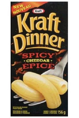Picture of Kraft Spicy Cheddar Dinner 156 Gm