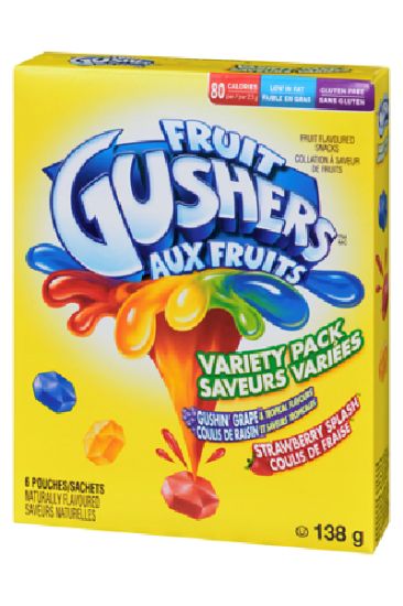 Picture of Fruit Gushers Variety Pack Fruit Snack 138 Gm