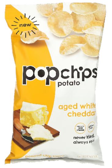 Picture of Popchips Aged White Cheddar Potato Chips 142 Gm