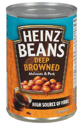 Picture of Heinz Deep Browned Beans With Pork & Molasses 398 Ml