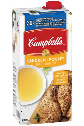 Picture of Campbell/'s Ready To Use 30% Less Sodium Chicken Broth 900 Ml