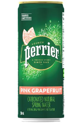 Picture of Perrier Carbonated Spring Water Pink Grapefruit 250 Ml