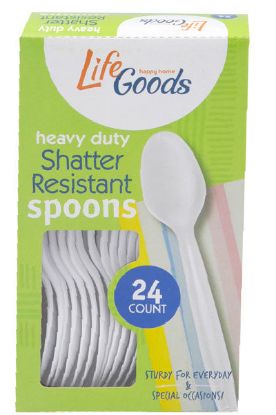 Picture of Cutlery Heavy Duty Plastic Spoons 24 Ct