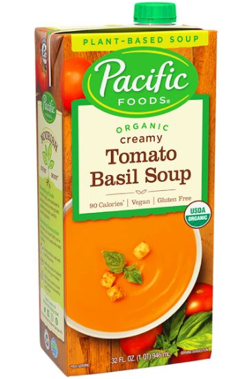 Picture of Pacific Organic Vegan Tomato Basil Soup 32 Oz