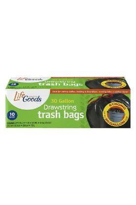 Picture of Drawstring Trash 30 Gallon Bags 10 Ct