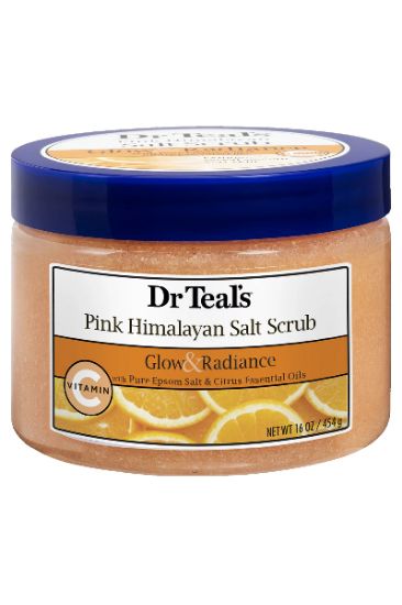 Picture of Dr Teal/'s Pink Himalayan Salt Scrub Glow Radiance 16 Oz