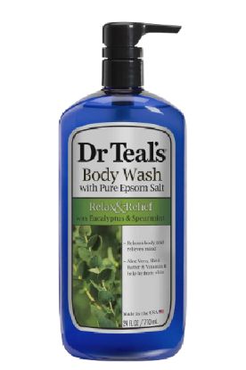 Picture of Dr Teal/'s Body Wash With Pure Epsom Salt with Eucalyptus & Spearmint 24 Oz