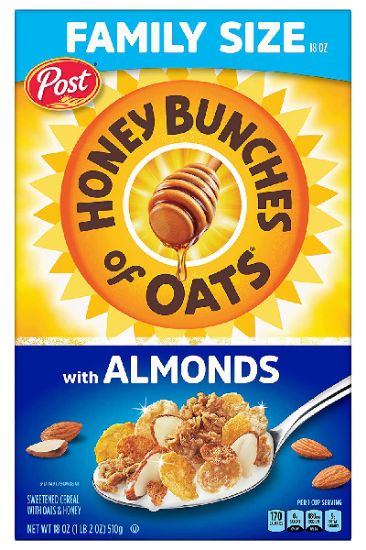 Picture of Post Honey Bunches Of Oats Almond 18 Oz