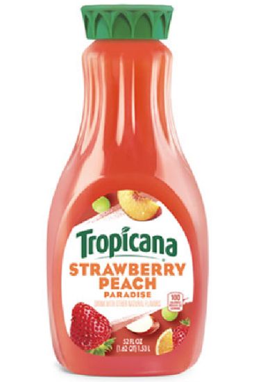 Picture of Tropicana Premium Strawbry Peach Juice 52 Oz