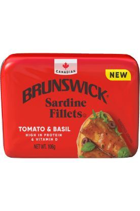Picture of Brunswick Sardine Fillet Tomato & Basil 106 Gm