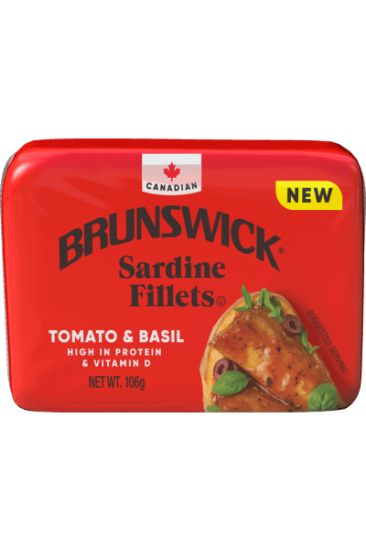 Picture of Brunswick Sardine Fillet Tomato & Basil 106 Gm