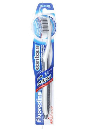 Picture of Fluorodine Contour Medium Toothbrush 2 Ct