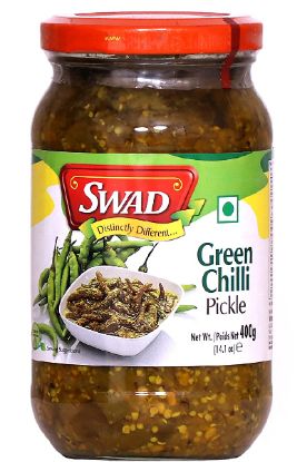 Picture of Swad Green Chilli Pickle 450 Gm