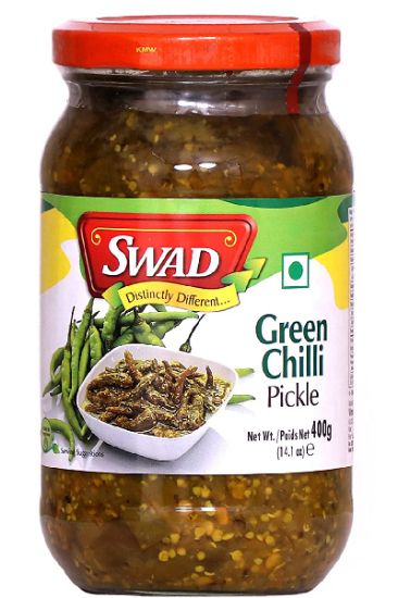 Picture of Swad Green Chilli Pickle 450 Gm