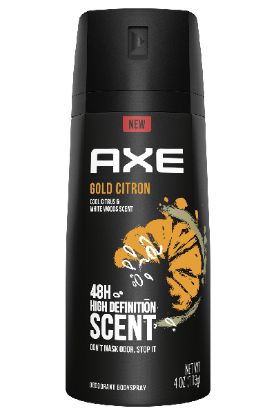 Picture of Axe Gold Citron Deodorant Body Spray 4 Oz