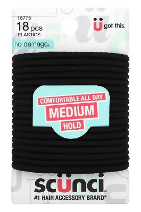 Picture of Scunci Medium Hold No Damage Hair Band 30 Ct
