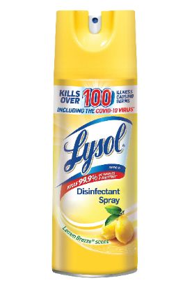 Picture of Lysol Disinfectant Spray Lemon Breeze Scent 12.5 Oz