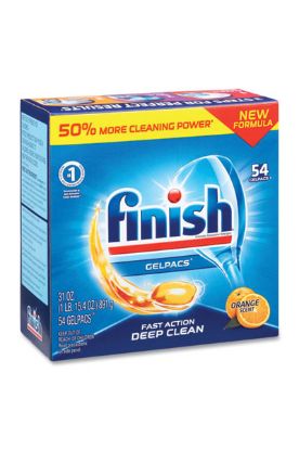 Picture of Finish Fast Deep Action Orange Scent Gelpacs 54 Ct