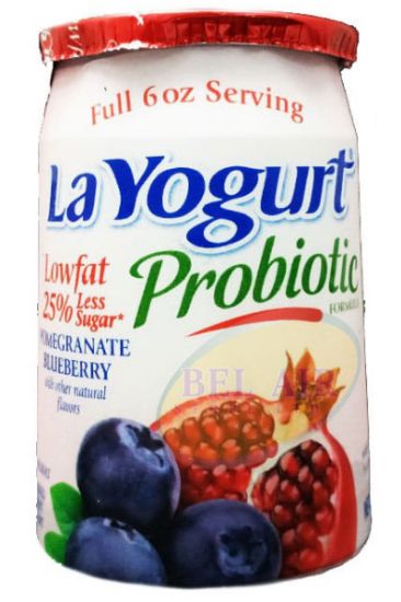 Picture of La Yogurt Original Lowfat Pomegrante Blueberry Yogurt 6 Oz