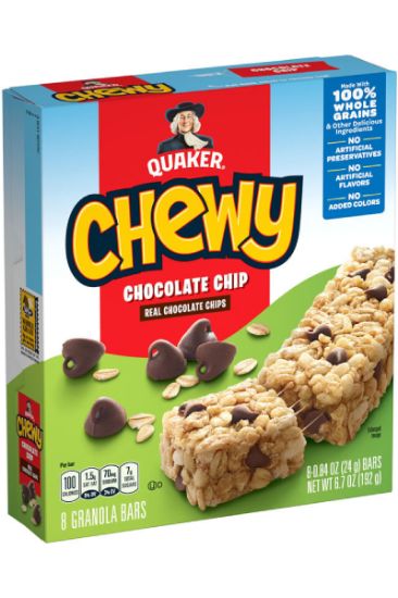 Picture of Quaker Chewy Chocolate Chip Granola Bar 6.7 Oz