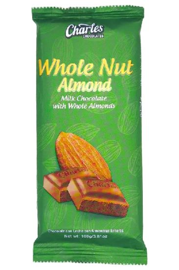 Picture of Charles Whole Nut Almond Chocolate 108 Gm