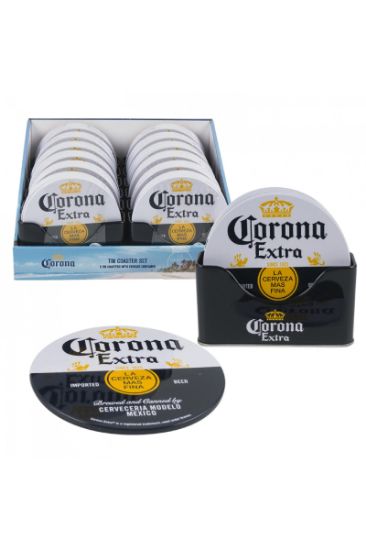 Picture of Corona Coaster Set With Holder 6 Ct