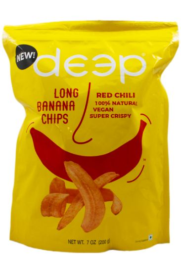 Picture of Deep Red Chili Long Banana Chip 1 Ct