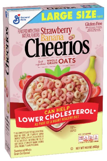 Picture of General Mills Strawberry Banana Cheerios Cereal 317 Gm
