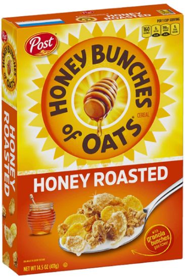 Picture of Post Honey Bunches Of Oats Honey Roasted Cereal 340 Gm