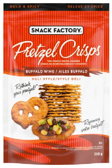 Picture of Snack Factory Pretzel Crisps Buffalo Wing 200 Gm