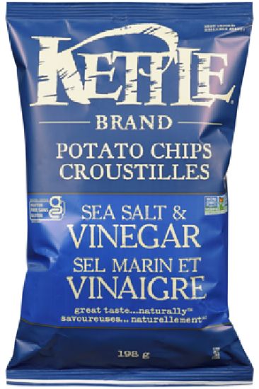 Picture of Kettle Sea Salt & Vinegar Chips 198 Gm