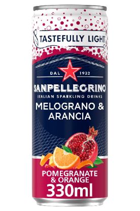 Picture of San Pellegrino Italian Sparkling Drinks Pomegranate & Orange 330 Ml