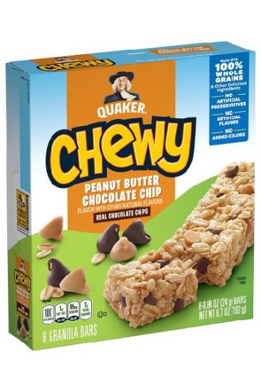 Picture of Quaker Chewy Peanut Butter Chocolate Chip 0.84 Oz