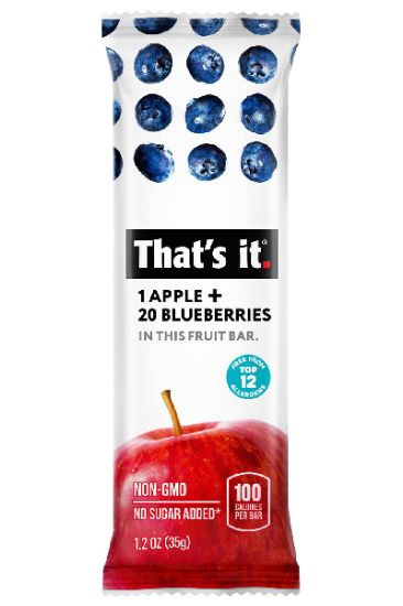 Picture of That/'s It Apple+Blueberries Fruit Bar Nsa 35 Gm