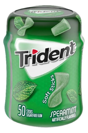 Picture of Trident Unwrapped Spearmint Sugar Free 50 Pcs