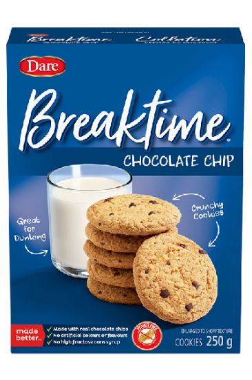 Picture of Dare Breaktime Chocolate Chip Cookies 250 Gm