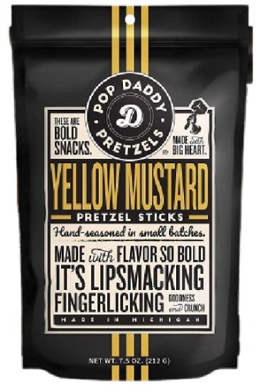 Picture of Pretzel - Yellow Mustard Pretzel Sticks 212 Gm