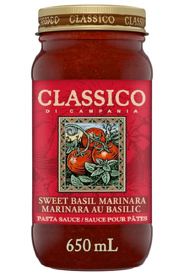 Picture of Classico Pasta Sauce - Di Campania Sweet Basil Marinara 650 Ml