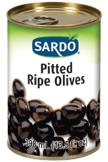 Picture of Sardo Black Sliced Olives 398 Ml