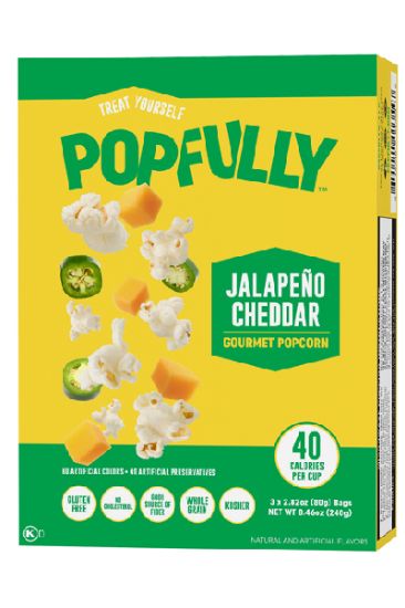 Picture of Popfully Jalapeno Cheddar Gourmet Popcorn 3ct 2.82 Oz