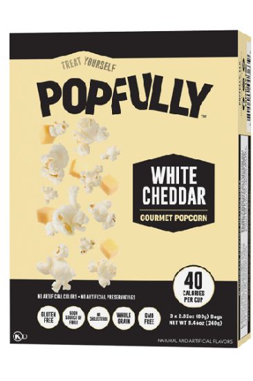Picture of Popfully White Cheddar Gourmet Popcorn 3ct 2.82 Oz