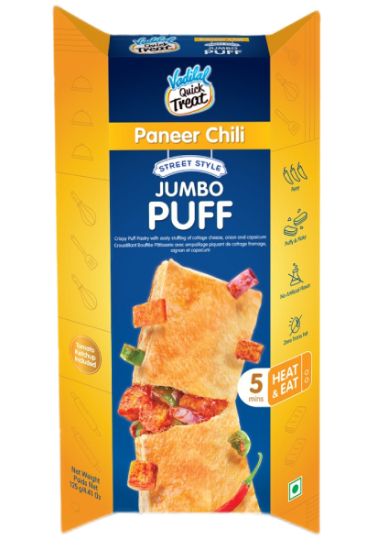 Picture of Vadilal Jumbo Paneer Chili Puff 125 Grams