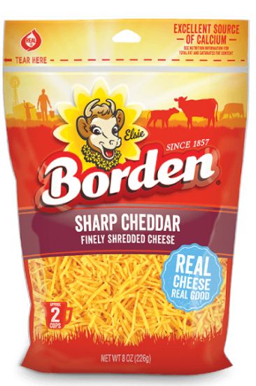Picture of Borden Sharp Cheddar Fine Shred 8 Oz