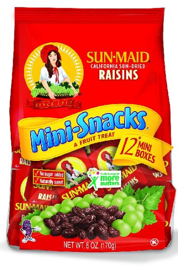 Picture of Sun Maid Raisin Bag Sunmaid Mini 12 Oz