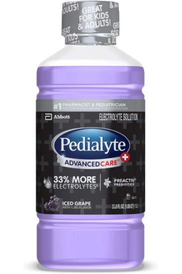 Picture of Pedialyte Advanced Care Plus Liquid - Iced Grape 1 Liter