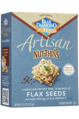 Picture of Blue Diamond Artisan Flax Seed Nut Thins 4.25 Oz
