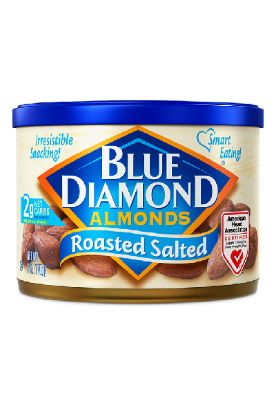Picture of Blue Diamond Lightly Salted Almond Cans 6 Oz