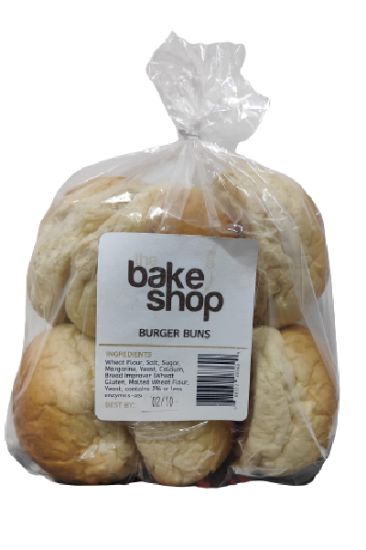 Picture of The Bake Shop Burger Buns 1 Pk