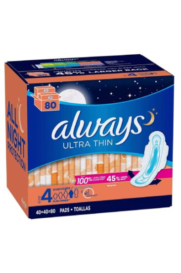 Picture of Always Ultra Overnight Unscented S4 26 Ct